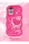 Redmi Note 11 Compatible Shockproof Simple Red Silicone Phone Case Hello Kitty Pattern - 2
