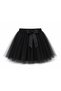 Girl's Star Appliqué T-Shirt and Tulle Skirt Set Black and White – Ages 5-13 - 3