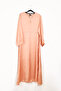 Peach A-Line Modest Dress - 2
