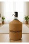 Bottle Cover with Jute Straw Bamboo Pattern, Natural Jute Look, Decorative Basket, Bottle Cover