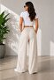 Women's Tencel Fabric Pants with Double Pockets - 2