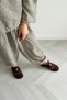 Braven Genuine Leather Flat Sole Lace Detail Women's Shoes Meshed Side and Upper.Brown Suede - 6
