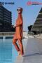 Premium Women's Turtleneck Long Sleeve Quick-Drying Fabric Hijab Swimsuit - 3