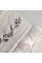 Leyna Bath Towel Women's 100% Organic Cotton Hand Embroidered Cream 80X150 cm - 6