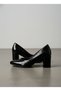 26461930Y Genuine Leather 6cm Thick Heel Stiletto Shoes for Women - 4