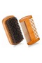 Beard Grooming Kit Wooden Comb Brush Scissors Set Men Beard Care Styling Kit - 4