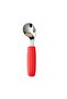 2-Piece Children's Fork and Spoon Set 316L Stainless Steel Baby Spoon Set with Ergonomic Handle Blue-Orange - 6
