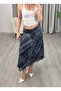 Viera Plaid Skirt Blue