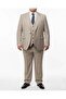 Italian Style Battal Jacket Vest Pants Suit Beige T12153 - 2