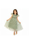 D' Daniela - Long Party Dress "Belle" - Olive Green - 4Y to 13Y - 2