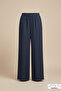 Trousers, Linen, 100% Cotton, Long, Loose Fit, Very Comfortable, Elasticated Waist - 2