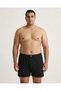 Men's Towel Waist Black Combed Cotton Boxer - 2