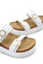 Stella Serena Women's Double Buckle Slippers 0012705 White - 2