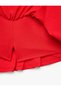Crinkle Fabric Ruffled Skort - 6