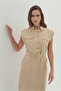 Dress with Pocket and Belt Detail - 2