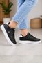 Daily Comfort Black and White Comfortable Daily Soft Sole 4 Season Trend Sneaker Shoes - 3