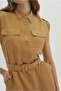 Dress with Pocket and Belt Detail - 2