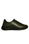 Khaki Leather Women's Casual Shoes