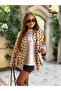 Nox Women's Mono Collar Lined Polka Dot Short Trench Coat - 6