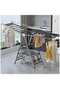 Folding Clothes Dryer Clothes Drying Rack with 4 Shoe Holder, Foldable 3-Tier Laundry Hanger - 5
