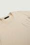 Light Beige Women's T-Shirt with Collar Pockets - 4