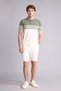 Standard Fit Polo Collar Striped Short Sleeve Knitwear Polo T-Shirt H5858Ax26Sm - 2