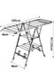 Clothes Drying Rack, 3 Tier Foldable Clothes Drying Stand, 180CM Extra-Large Clothes Airer Laundry - 8