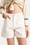 Women's Raw Diana 7S6-69 Mom Fit Midi Length Denim Shorts