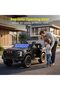 Electric Ride-On Jeep for Kids with Remote, Music, Lights & Swing Mode (Black, 2–6 Years) - 6