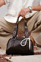 Women's Decorated Shoulder Bag Roof - 6