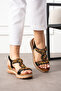 Beaded detailed sandals