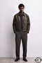 Zra model boxy fit old money culture four seasons trend men's leather jacket coat - 3