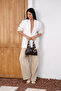 Women's Decorated Shoulder Bag Roof - 3