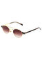 Unisex Oval Gold Frame Sunglasses Tctga002702G0363