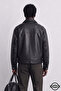 Zra model boxy fit old money culture four seasons trend men's leather jacket coat - 5