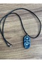 Desert Cactus Sun Symbol Design Handmade Ceramic Porcelain Necklace - 5