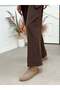 Beige Genuine Suede (Sweet) Women's Sabo Slippers - 6