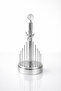 3-Piece Silver Mirrored Square Napkin Holder, Silver Towel Napkin Holder and Silver 3-Compartment Spoon Holder Set Zenith - 5