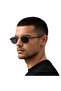 Unisex Oval Gold Frame Sunglasses Tctga002701G0362 - 2