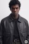 Zra relaxed fit old money culture four seasons trend men's leather jacket coat - 5