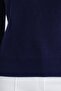 Navy Blue Crew Neck Women's Sweater - 5
