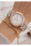 Milano Women's Silver Rose Metal Cord White Dial Wristwatch 2 Years Warranty