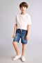 100% Cotton Elastic Waist Jean Shorts for Boys B5764A826Hs - 2
