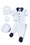 Baby Boy m Lettered 5-Piece Hospital Discharge Set Newborn 0-3 Months 50-56cm Cotton - 3