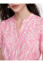 Lcw Comfort Dress with Open Collar and Belted Waist - 3