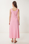 Sleeveless Basic Summer Knitted Dress Lcr0057 Pink - 7