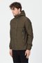 Men's Khaki Hooded Thin Seasonal Lined Windbreaker Zippered Casual Sports Jacket - 6