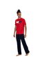Men's Crew Neck Red Pajama Set 50309821-Vr033
