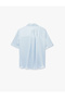 Women's Short Sleeve Shirt 6Sak60006Pw Blue - 4