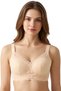 Women's Skin Color Lace Patterned Unlined Supportless Bra